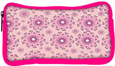 

Snoogg Eco Friendly Canvas Pink Pattern Designer Student Pen Pencil Case Coin Purse Pouch Cosmetic Makeup Bag (PINK) Pouch(Multicolor)