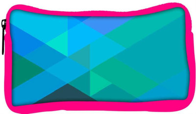 

Snoogg Eco Friendly Canvas Blue Rhombuses Student Pen Pencil Case Coin Purse Pouch Cosmetic Makeup Bag (PINK) Pouch(Multicolor)