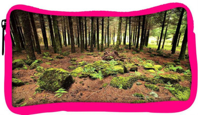 

Snoogg Eco Friendly Canvas Abstract Rocks In Forest Designer Student Pen Pencil Case Coin Purse Pouch Cosmetic Makeup Bag (PINK) Pouch(Multicolor)