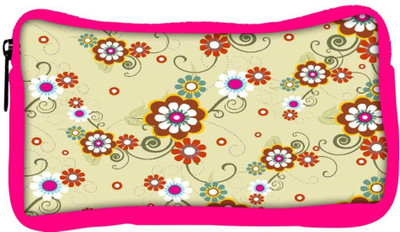 

Snoogg Eco Friendly Canvas White Floral Designer Student Pen Pencil Case Coin Purse Pouch Cosmetic Makeup Bag (PINK) Pouch(Multicolor)