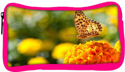 

Snoogg Eco Friendly Canvas Butterfly In Yellow Flower Designer Student Pen Pencil Case Coin Purse Pouch Cosmetic Makeup Bag (PINK) Pouch(Multicolor)