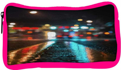 

Snoogg Eco Friendly Canvas Wet Road Parallax Student Pen Pencil Case Coin Purse Pouch Cosmetic Makeup Bag (PINK) Pouch(Multicolor)