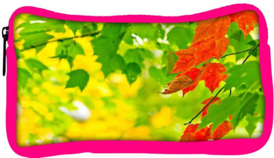 

Snoogg Eco Friendly Canvas Red Leaves On Tree Designer Student Pen Pencil Case Coin Purse Pouch Cosmetic Makeup Bag (PINK) Pouch(Multicolor)