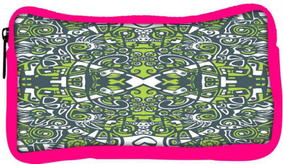 

Snoogg Eco Friendly Canvas Green Abstract Pattern Designer Student Pen Pencil Case Coin Purse Pouch Cosmetic Makeup Bag (PINK) Pouch(Multicolor)
