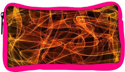 

Snoogg Eco Friendly Canvas Grungy Flames Background Student Pen Pencil Case Coin Purse Pouch Cosmetic Makeup Bag (PINK) Pouch(Multicolor)
