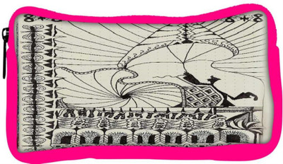 

Snoogg Eco Friendly Canvas Abstract Play Card Vintage Student Pen Pencil Case Coin Purse Pouch Cosmetic Makeup Bag (PINK) Pouch(Multicolor)