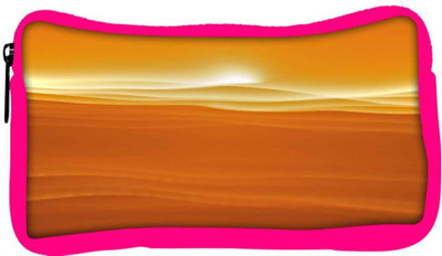 

Snoogg Eco Friendly Canvas Sandy Sunset Designer Student Pen Pencil Case Coin Purse Pouch Cosmetic Makeup Bag (PINK) Pouch(Multicolor)