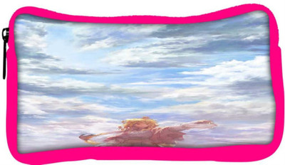 

Snoogg Eco Friendly Canvas Baby Sky Girl Sky Bird Designer Student Pen Pencil Case Coin Purse Pouch Cosmetic Makeup Bag (PINK) Pouch(Multicolor)