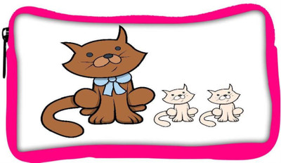 

Snoogg Eco Friendly Canvas Cute Cartoon Cat With Kittens Vector Cartoon Illustration Student Pen Pencil Case Coin Purse Pouch Cosmetic Makeup Bag (PINK) Pouch(Multicolor)