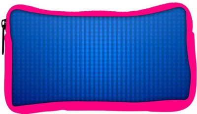 

Snoogg Eco Friendly Canvas Checks Blue Pattern Design Designer Student Pen Pencil Case Coin Purse Pouch Cosmetic Makeup Bag (PINK) Pouch(Multicolor)