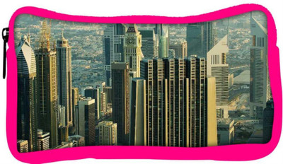 

Snoogg Eco Friendly Canvas Developed City Designer Student Pen Pencil Case Coin Purse Pouch Cosmetic Makeup Bag (PINK) Pouch(Multicolor)