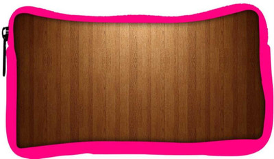 

Snoogg Eco Friendly Canvas Wood Floor Designer Student Pen Pencil Case Coin Purse Pouch Cosmetic Makeup Bag (PINK) Pouch(Multicolor)