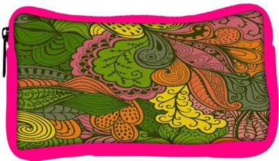 

Snoogg Eco Friendly Canvas Vector Abstract Texture With Abstract Flowers Endless Background Ethnic Student Pen Pencil Case Coin Purse Pouch Cosmetic Makeup Bag (PINK) Pouch(Multicolor)