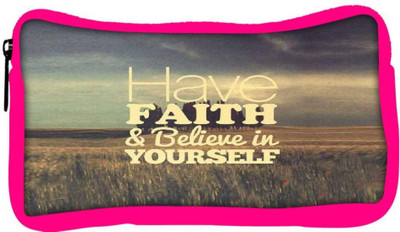 

Snoogg Eco Friendly Canvas Believe In Yourself Student Pen Pencil Case Coin Purse Pouch Cosmetic Makeup Bag (PINK) Pouch(Multicolor)