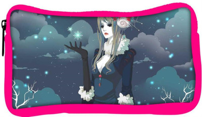 

Snoogg Eco Friendly Canvas Snow Queen Designer Student Pen Pencil Case Coin Purse Pouch Cosmetic Makeup Bag (PINK) Pouch(Multicolor)