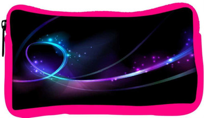 

Snoogg Eco Friendly Canvas Neon Ribbon Designer Student Pen Pencil Case Coin Purse Pouch Cosmetic Makeup Bag (PINK) Pouch(Multicolor)