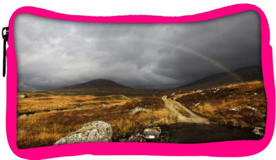 

Snoogg Eco Friendly Canvas Rainbow Designer Student Pen Pencil Case Coin Purse Pouch Cosmetic Makeup Bag (PINK) Pouch(Multicolor)