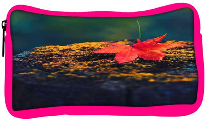 

Snoogg Eco Friendly Canvas Autumn Sunset Student Pen Pencil Case Coin Purse Pouch Cosmetic Makeup Bag (PINK) Pouch(Multicolor)