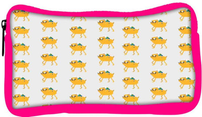 

Snoogg Eco Friendly Canvas Pixel Adventure Student Pen Pencil Case Coin Purse Pouch Cosmetic Makeup Bag (PINK) Pouch(Multicolor)