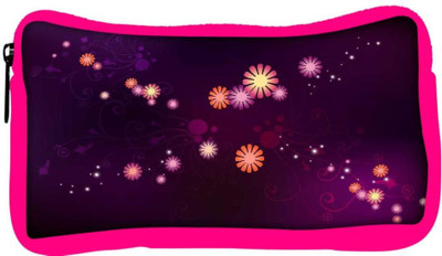 

Snoogg Eco Friendly Canvas Abstract Small Flower Designer Student Pen Pencil Case Coin Purse Pouch Cosmetic Makeup Bag (PINK) Pouch(Multicolor)