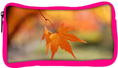 

Snoogg Eco Friendly Canvas Single Dried Leaves Designer Student Pen Pencil Case Coin Purse Pouch Cosmetic Makeup Bag (PINK) Pouch(Multicolor)