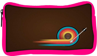 

Snoogg Eco Friendly Canvas Disc Table Designer Student Pen Pencil Case Coin Purse Pouch Cosmetic Makeup Bag (PINK) Pouch(Multicolor)