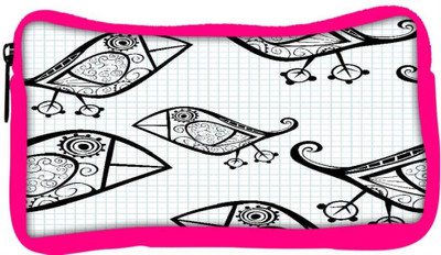 

Snoogg Eco Friendly Canvas White Bird Designer Student Pen Pencil Case Coin Purse Pouch Cosmetic Makeup Bag (PINK) Pouch(Multicolor)