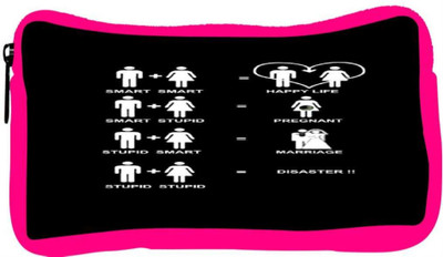 

Snoogg Eco Friendly Canvas Happy Life Samsung-Maxa8 4G50 Student Pen Pencil Case Coin Purse Pouch Cosmetic Makeup Bag (PINK) Pouch(Multicolor)