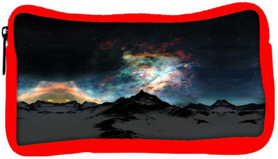 

Snoogg Eco Friendly Canvas Aurora Galaxy Student Pen Pencil Case Coin Purse Pouch Cosmetic Makeup Bag (RED) Pouch(Multicolor)