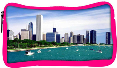 

Snoogg Eco Friendly Canvas Day City Designer Student Pen Pencil Case Coin Purse Pouch Cosmetic Makeup Bag (PINK) Pouch(Multicolor)