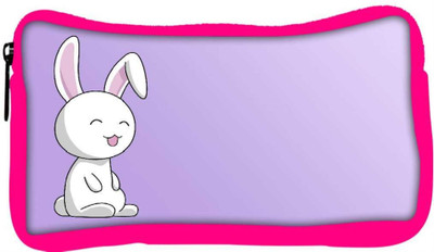 

Snoogg Eco Friendly Canvas Easter Bunny Designer Student Pen Pencil Case Coin Purse Pouch Cosmetic Makeup Bag (PINK) Pouch(Multicolor)