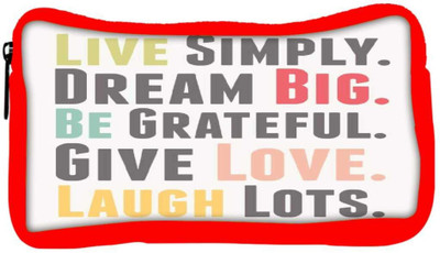

Snoogg Eco Friendly Canvas Live Big 2529 Student Pen Pencil Case Coin Purse Pouch Cosmetic Makeup Bag (RED) Pouch(Multicolor)