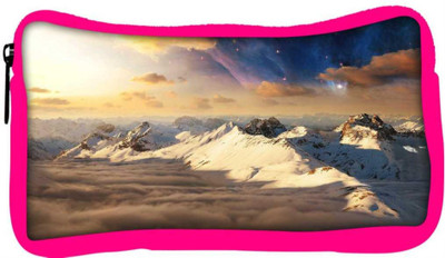 

Snoogg Eco Friendly Canvas Everst Top With Clouds Designer Student Pen Pencil Case Coin Purse Pouch Cosmetic Makeup Bag (PINK) Pouch(Multicolor)