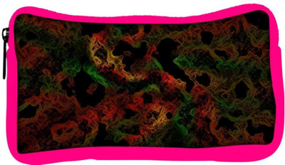 

Snoogg Eco Friendly Canvas Colorful Shades Abstract Designer Student Pen Pencil Case Coin Purse Pouch Cosmetic Makeup Bag (PINK) Pouch(Multicolor)
