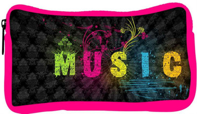 

Snoogg Eco Friendly Canvas Music Designer Student Pen Pencil Case Coin Purse Pouch Cosmetic Makeup Bag (PINK) Pouch(Multicolor)