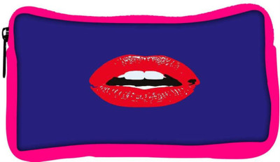 

Snoogg Eco Friendly Canvas Red Lips Kiss Student Pen Pencil Case Coin Purse Pouch Cosmetic Makeup Bag (PINK) Pouch(Multicolor)