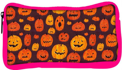 

Snoogg Eco Friendly Canvas Halloween Day Special Student Pen Pencil Case Coin Purse Pouch Cosmetic Makeup Bag (PINK) Pouch(Multicolor)