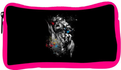 

Snoogg Eco Friendly Canvas Painful Man Designer Student Pen Pencil Case Coin Purse Pouch Cosmetic Makeup Bag (PINK) Pouch(Multicolor)