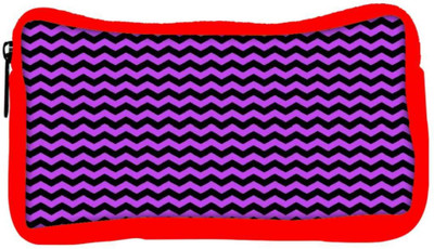 

Snoogg Eco Friendly Canvas Purple Black Wave 2456 Student Pen Pencil Case Coin Purse Pouch Cosmetic Makeup Bag (RED) Pouch(Multicolor)