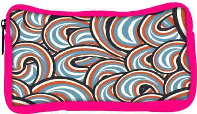

Snoogg Eco Friendly Canvas Mixed Color Pattern Designer Student Pen Pencil Case Coin Purse Pouch Cosmetic Makeup Bag (PINK) Pouch(Multicolor)