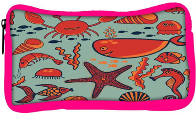 

Snoogg Eco Friendly Canvas Fish World Grey Pattern Designer Student Pen Pencil Case Coin Purse Pouch Cosmetic Makeup Bag (PINK) Pouch(Multicolor)