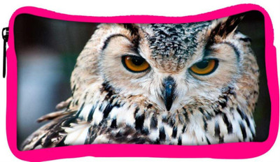 

Snoogg Eco Friendly Canvas Owl Close Up Portrait Student Pen Pencil Case Coin Purse Pouch Cosmetic Makeup Bag (PINK) Pouch(Multicolor)