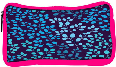 

Snoogg Eco Friendly Canvas Blue Leaves Designer Student Pen Pencil Case Coin Purse Pouch Cosmetic Makeup Bag (PINK) Pouch(Multicolor)