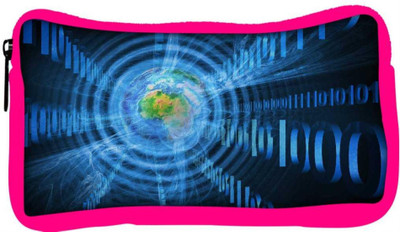 

Snoogg Eco Friendly Canvas Abstract Internet Background Student Pen Pencil Case Coin Purse Pouch Cosmetic Makeup Bag (PINK) Pouch(Multicolor)
