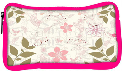 

Snoogg Eco Friendly Canvas Green Leaf White Pattern Designer Student Pen Pencil Case Coin Purse Pouch Cosmetic Makeup Bag (PINK) Pouch(Multicolor)