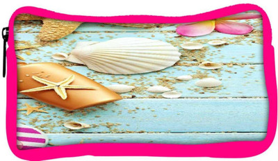 

Snoogg Eco Friendly Canvas Water Shell Designer Student Pen Pencil Case Coin Purse Pouch Cosmetic Makeup Bag (PINK) Pouch(Multicolor)
