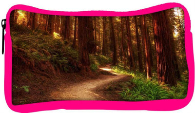 

Snoogg Eco Friendly Canvas Red Forest Designer Student Pen Pencil Case Coin Purse Pouch Cosmetic Makeup Bag (PINK) Pouch(Multicolor)