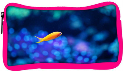 

Snoogg Eco Friendly Canvas Fish Designer Student Pen Pencil Case Coin Purse Pouch Cosmetic Makeup Bag (PINK) Pouch(Multicolor)