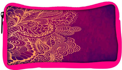 

Snoogg Eco Friendly Canvas Decorative Element Border Abstract Invitation Card Template Wave Design Student Pen Pencil Case Coin Purse Pouch Cosmetic Makeup Bag (PINK) Pouch(Multicolor)