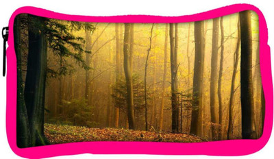 

Snoogg Eco Friendly Canvas Yellow Forest Designer Student Pen Pencil Case Coin Purse Pouch Cosmetic Makeup Bag (PINK) Pouch(Multicolor)